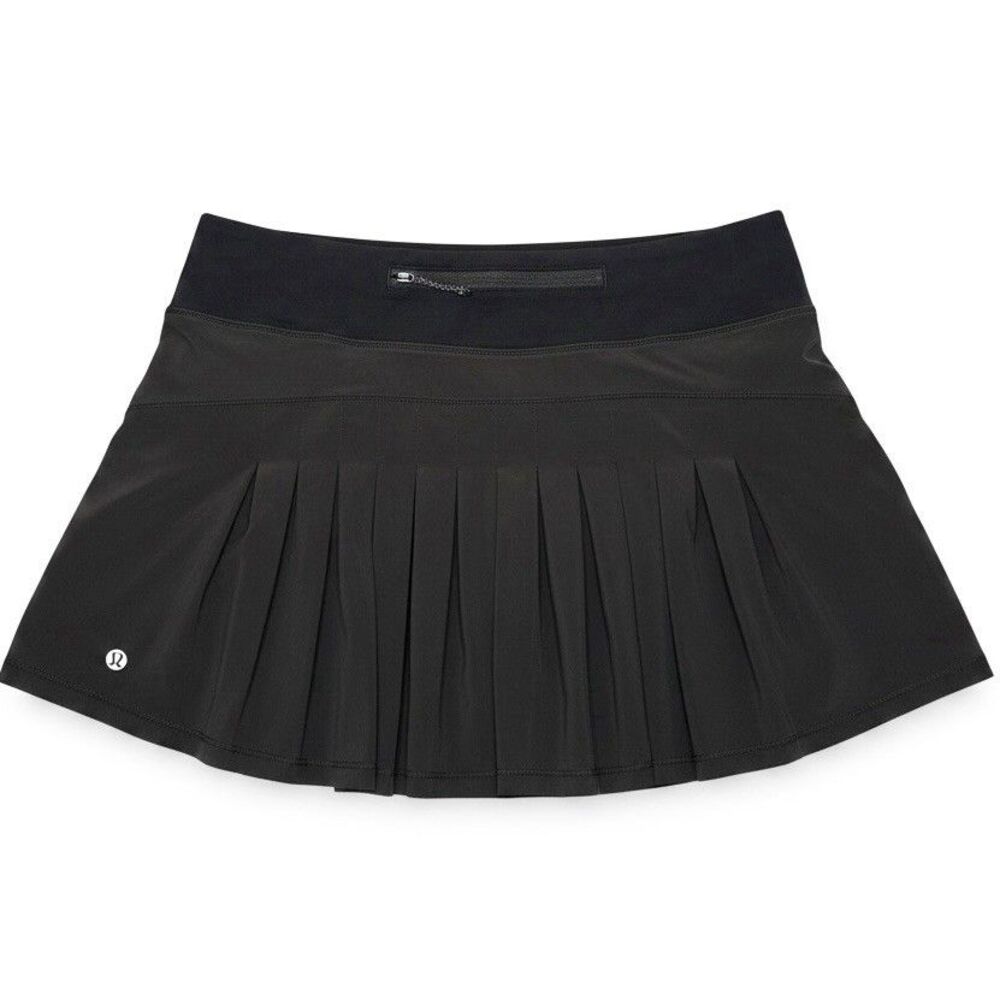 Lululemon Womens Black/Olive Performance Golf Tennis Circuit Breaker Skort Sz 6